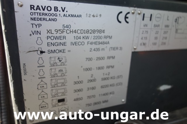 Ravo - CR 540 XL Compact Kehrmaschine Euro 5