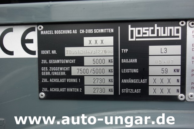 Boschung - L3 Schwemmfahrzeug 4-Rad Lenkung Motorschaden