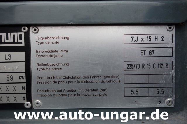 Boschung - L3 Schwemmfahrzeug 4-Rad Lenkung Motorschaden