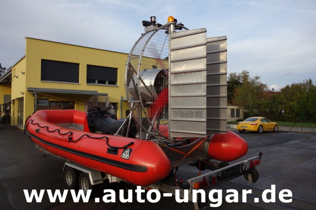 Ficht  Boot - Luftschrauben Gleitboot Propeller Airboat Sumpfboot Eisrettung Feuerwehr Wasserwacht