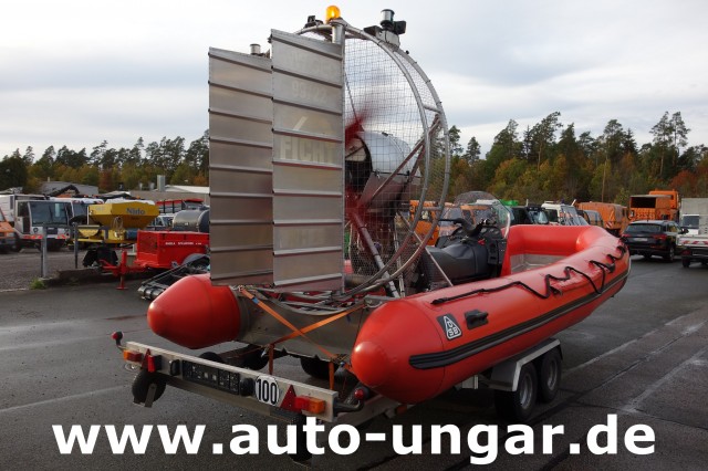 Ficht  Boot - Luftschrauben Gleitboot Propeller Airboat Sumpfboot Eisrettung Feuerwehr Wasserwacht