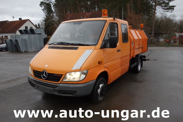 Mercedes - 411 CDI Hagemann Müllaufbau mit Presse und Lifter Müllwagen