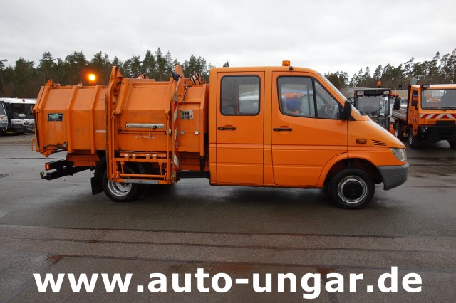 Mercedes - 411 CDI Hagemann Müllaufbau mit Presse und Lifter Müllwagen