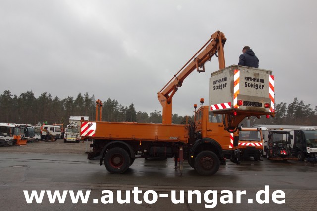 Mercedes - Mercedes 1617 AK 4x4 Kipper Ruthmann K115 Steiger Arbeitsbühne Kommunalfahrzeug