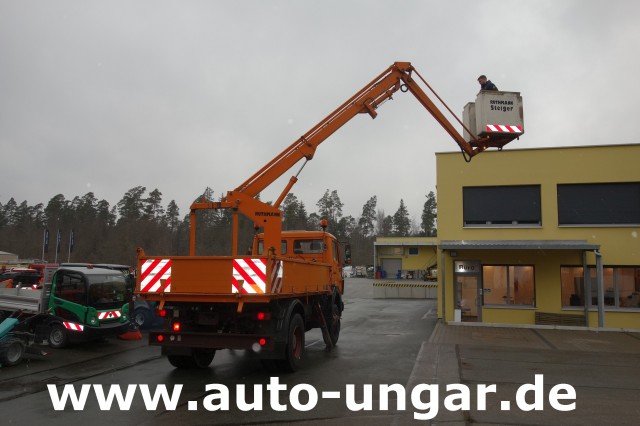 Mercedes - Mercedes 1617 AK 4x4 Kipper Ruthmann K115 Steiger Arbeitsbühne Kommunalfahrzeug