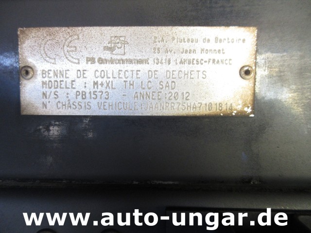 Isuzu - NPR 75 Müllwagen Provence Benne - Faun Lifter Presse Kipper Trittbrett Bj 12