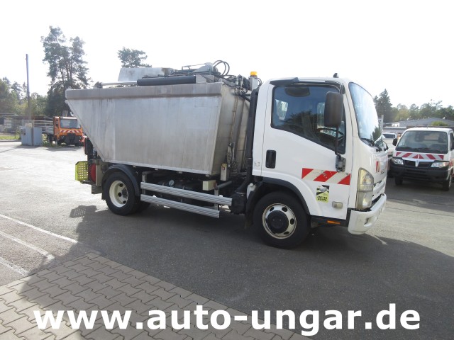 Isuzu - NPR 75 Müllwagen Provence Benne - Faun Lifter Presse Kipper Trittbrett Bj 12