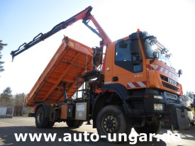 Iveco - Trakker 360 Kipper Allrad 4x4 Kran Palfinger PK 9002 Kommunalhydraulik Winterdienst Euro 5