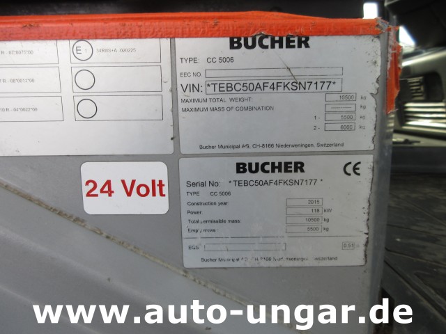Bucher - CityCat CC 5006 FPT Euro 6 Diesel Kehrmaschine 5m³ 4-Rad-Lenkung