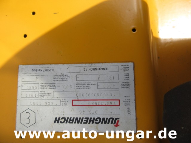 Jungheinrich - DFG 40 Diesel Gabelstapler 4.000kg Freihub Steinbock Yale Still Boss