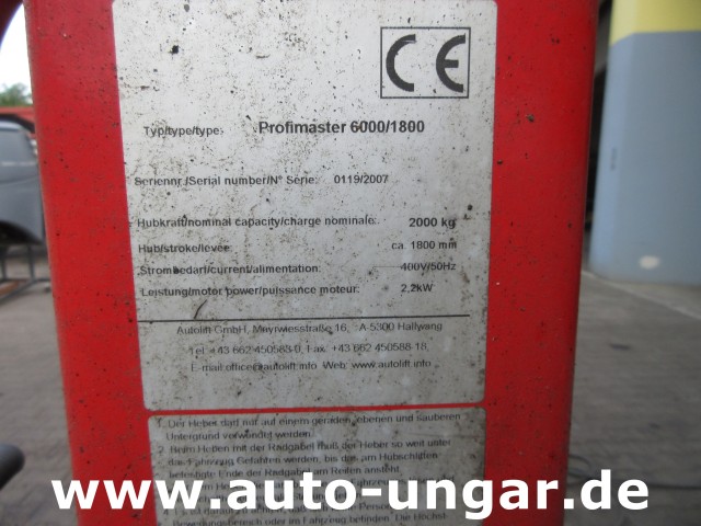 IME - Autolift PM 6000 Profimaster 6000 / 1800 Hywema Radgreifer 8.000kg