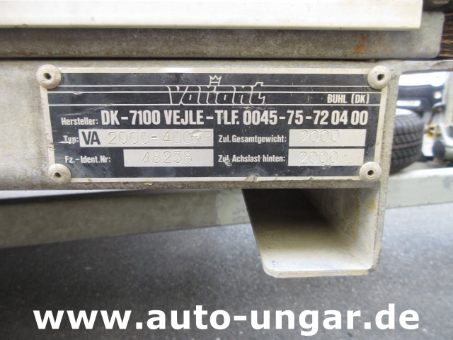 Buhl - Variant 2000 Anhänger Pritsche Hochlader 2.000kg Alubordwände