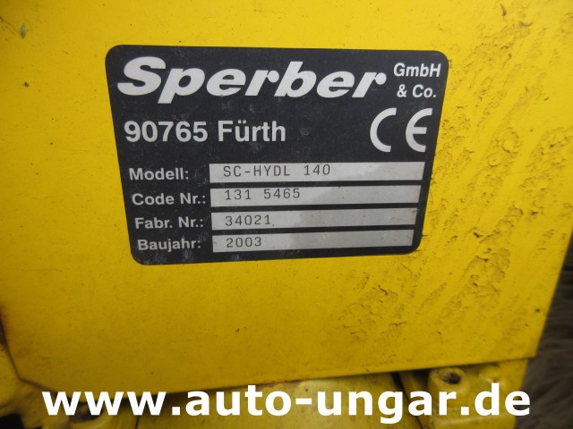 Sperber - Schneebesen 140 cm Zapfwelle Brush Besen für Traktor Kubota Winterdienst