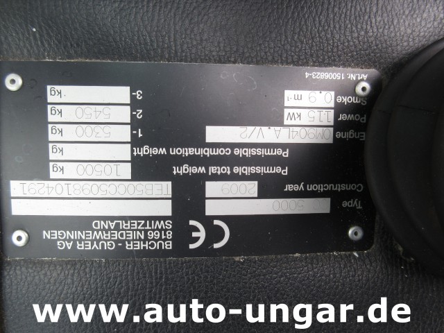 Bucher - CityLav 5000 CC 5000 EU5 Hochdruckreiniger am Heck Wasserwagen Gießwagen