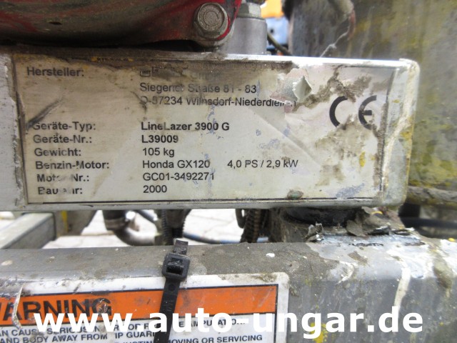 Graco - LineLazer II 3900 Airless Roadmarking Machine Hofmann Markiermaschine