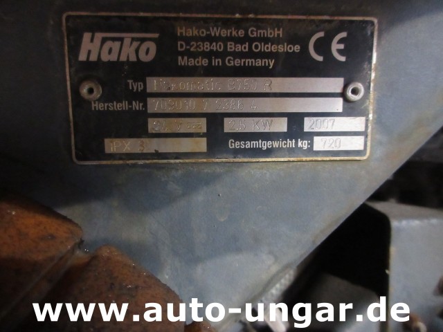 Hako - B750R 1.322 Stunden Hakomatic Scrubber Aufsitz-Bodenreiniger Scheuersaugmaschine
