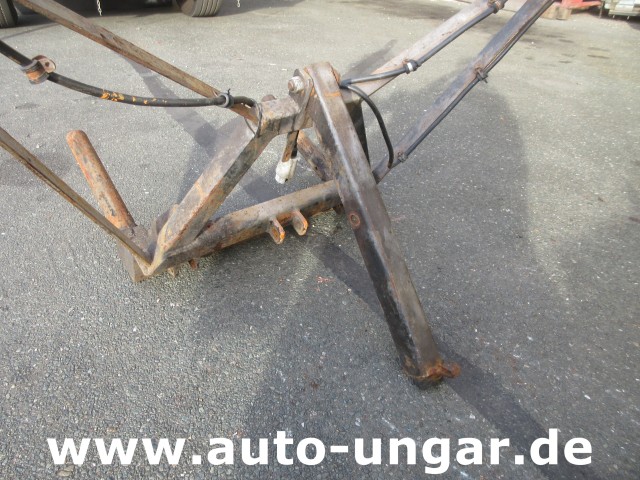 Pfau - Schneepflug 160cm Piaggio mit Fahrzeugträger