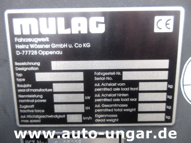 Mulag - Comet 6D Diesel Schlepper Push-Back GSE Gepäckwagen