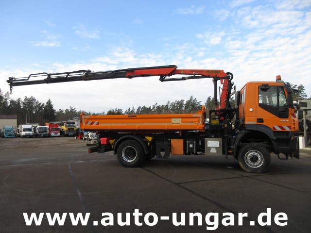 Iveco - Trakker 360 Kipper Allrad 4x4 Kran Palfinger PK 9002 Kommunalhydraulik Winterdienst Euro 5