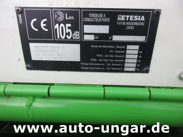 Etesia - Buffalo 4x4 HVHPX 23PS Vanguard 760 Betriebsstunden Mulcher mit Deflektor