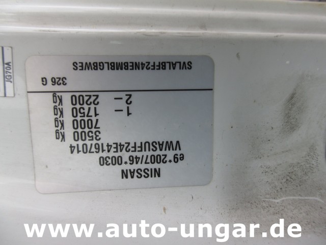 Nissan - Cabstar NT4000 Ersatzteiltzräger / spareparts Faun Provence Benne Evo 2