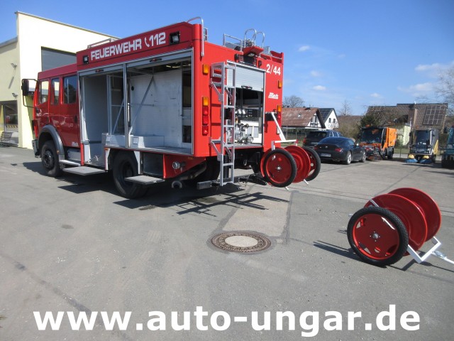 Mercedes - 1224 AF 4x4 Metz LF16 Feuerwehr Doka 9-Sitzer Sperren
