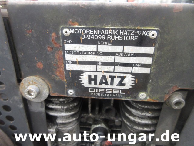 Blanchard - Anhänger Wasserfass mit Hatz 1B40 & 1B20 Diesel + Pumpe