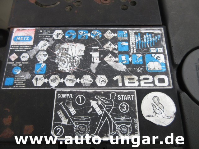 Blanchard - Anhänger Wasserfass mit Hatz 1B40 & 1B20 Diesel + Pumpe