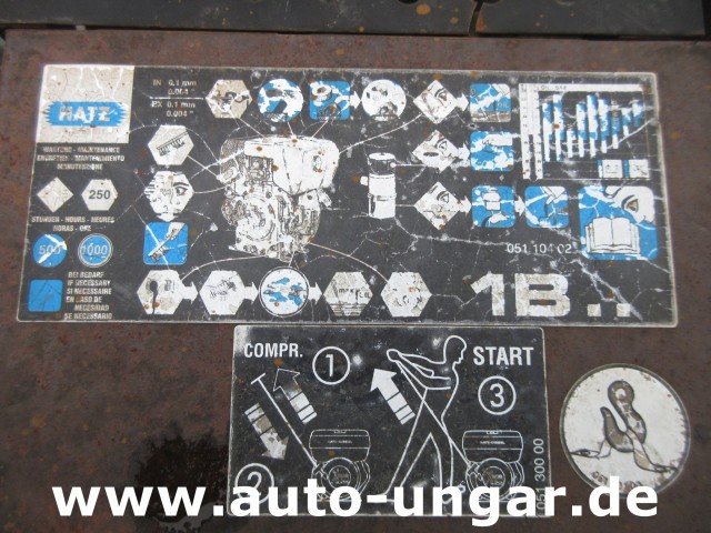 Blanchard - Anhänger Wasserfass mit Hatz 1B40 & 1B20 Diesel + Pumpe