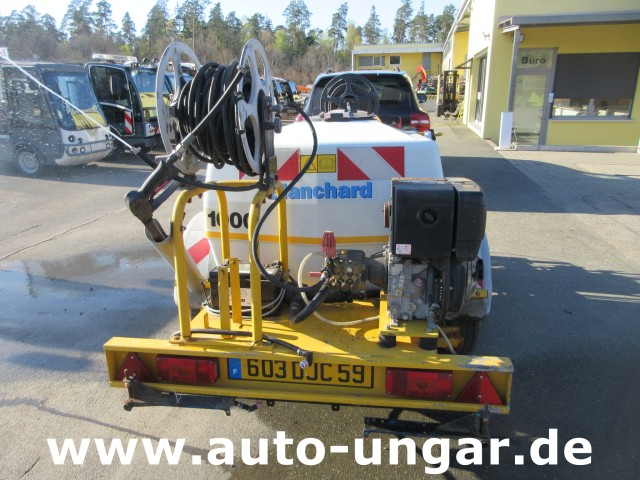 Blanchard - Bewässerung 1.000l  Anhänger Wasserfass mit Hatz 1B40 & 1B30 Diesel + Pumpe