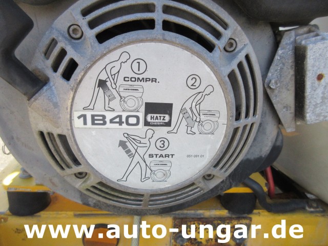 Blanchard - Bewässerung 1.000l  Anhänger Wasserfass mit Hatz 1B40 & 1B30 Diesel + Pumpe