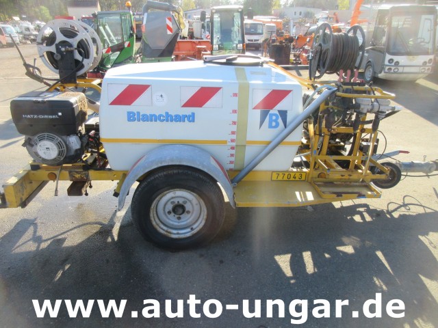 Blanchard - Bewässerung 1.000l  Anhänger Wasserfass mit Hatz 1B40 & 1B30 Diesel + Pumpe