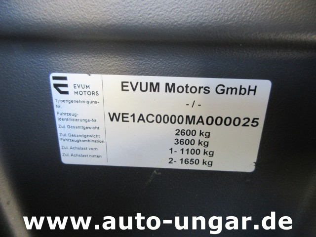 EVUM Motors - ACAR Elektrofahrzeug 4x4 Kipper Allrad full electric zero emission