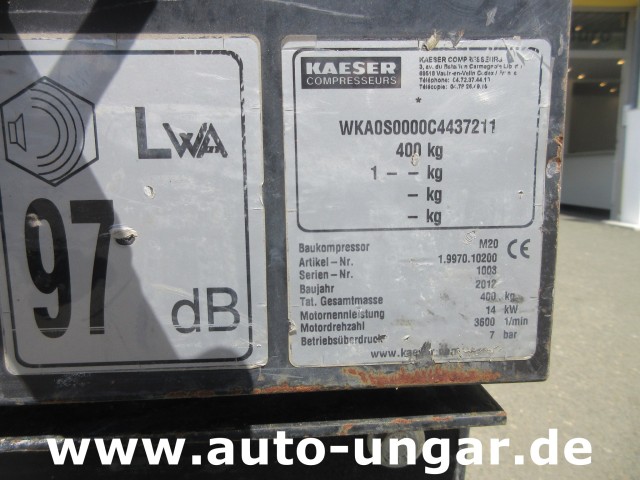 Kaeser - M20 Sigma MobilAir Kompressor 7bar Kubota Diesel