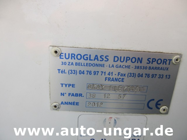 Dupon - Euroglass Elektra 80V IceResurfacer Elektro Eisbearbeitungsmaschine Zamboni