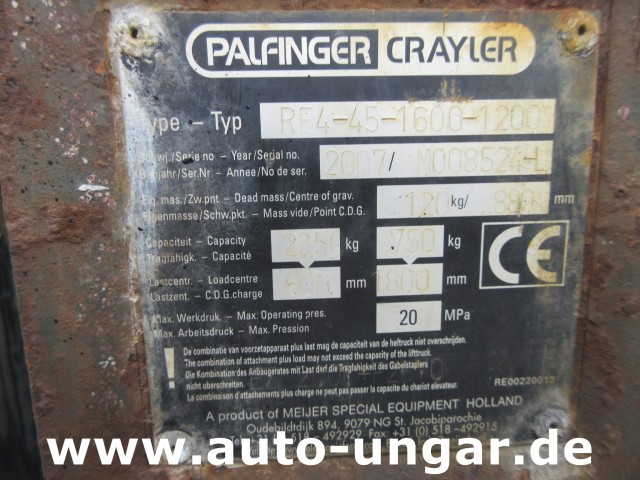 Palfinger - F3 203 PX Mitnahmestapler 3x3 Allrad Sperre 1.141 Stunden Diesel