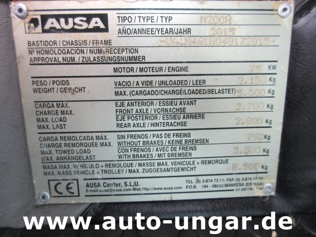 Ausa - M200H 4x2x4 Baujahr 2015 mit Tyrolit Bohrer und Wasserfass
