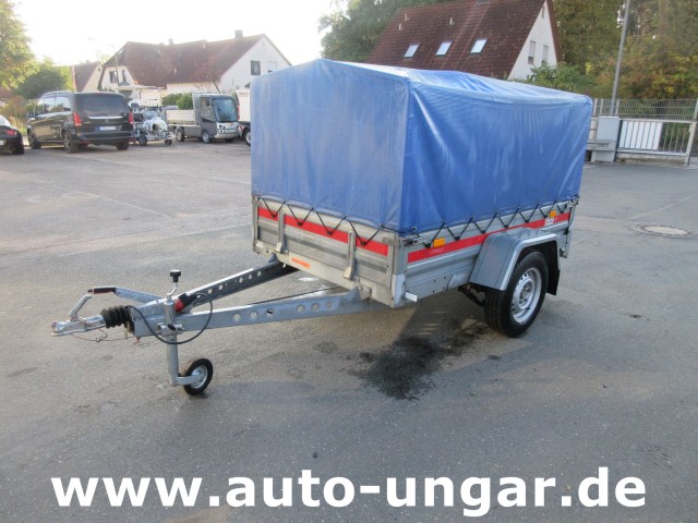 Temared - Tema Anhänger 1.000kg Tieflader Plane gebremst 100kmh Trailer