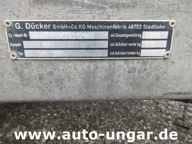 Dücker - HM200 Tandemachse Holzhacker Hatz Diesel Häcksler Chipper Holzhäcksler